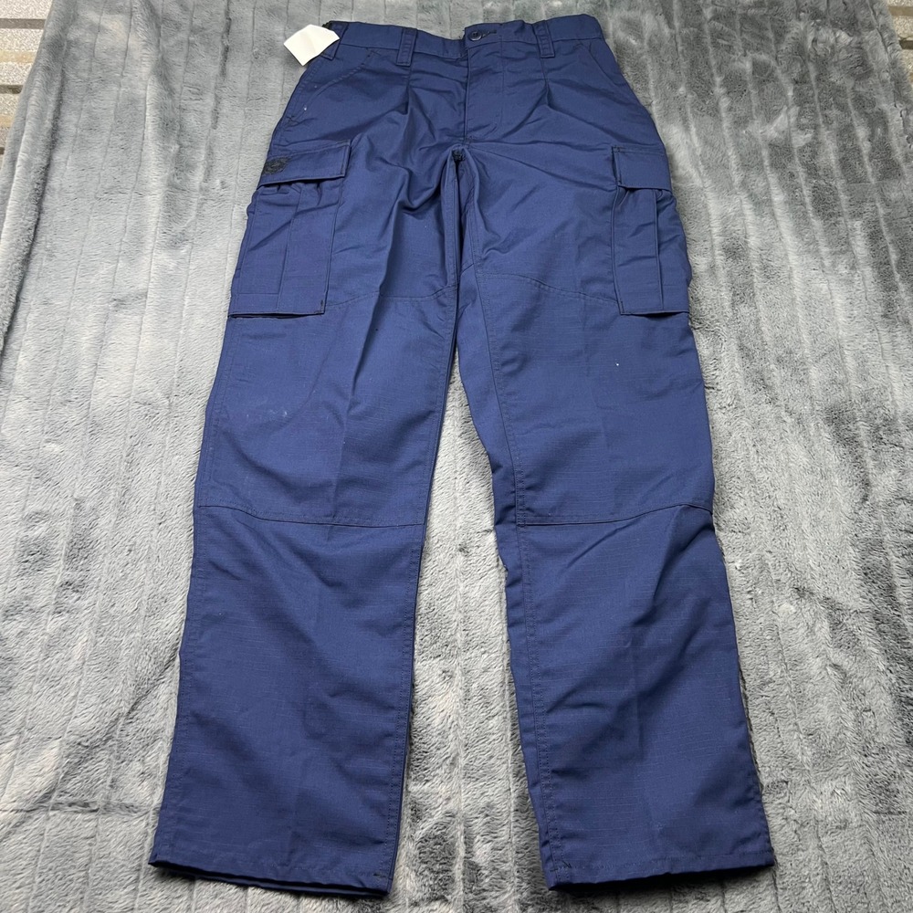 US Coast Guard ODU Trousers Navy Blue Ripstop Cargo Pants Small Regular 30x31